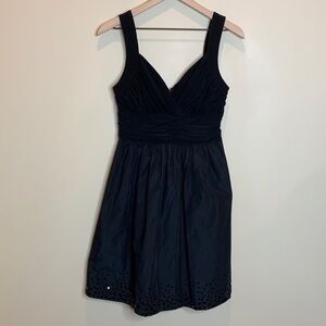 MAX AND CLEO beaded hem taffeta dress